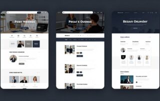 Web, e-shop a landing page vizuálně odlišené.